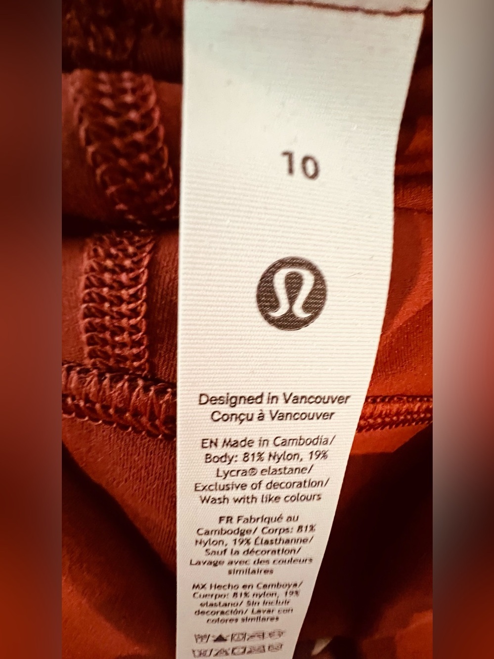 🤎❤️ Lululemon Align™ High-Rise Pant 28” with Pockets Cranberry Charm – SZ 10 NWT - Picture 8 of 9